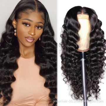 Natural Remy Wig Loose Deep Brazilian Cuticle Aligned Hair HD Lace Wig with Baby Hair Lace Front Wigs Human Hair For Black Women